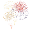 Feux d'artifice le jour de l'an