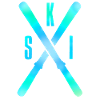 ski skiing skiing blue
