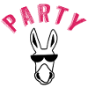 Donkey Party Black and Purple