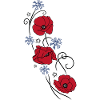 Coquelicots. Design d'été.