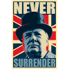Winston Churchill Never Surrender