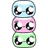 Kawaii marshmallows