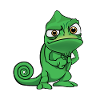 Comic chameleon funny grim