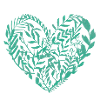 Customizable Heart Green