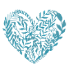 Customizable Heart Blue