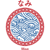 Japanese Wave Kanji Culture Graphic