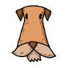 Airedale Terrier comic cartoon