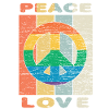 Hippie Peace Love Retro