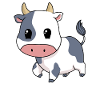 Little cute cow