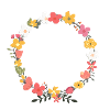 Customizable Little Floral Wreath