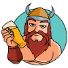 Vikings with beer glass