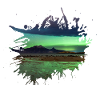 Nordpool Polarlicht Farbfleck