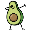 Avocado dab dabbing