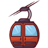 Fascinating cable car illustration