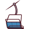 Illustration abstraite d’un téléphérique