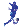 Blue soccer