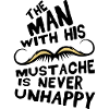 mustache man mustache unhappy quote