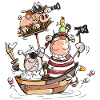 Funny farm pirates - pirate - buccaneers