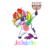 Jewnicorn- Jewish Dabbing Unicorn Hanukkah