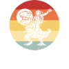Dinosaur Astronaut Space Retro
