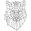 Abstract wolf