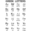 Greek letters