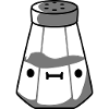 Salt shaker with face