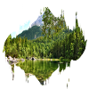 Farbfleck Splash Naturlandschaft