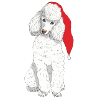 Jouet caniche W - Noël