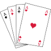 Spielkarten Ass