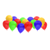 bunte aufblasbare Ballons