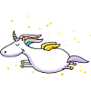 Flying unicorn