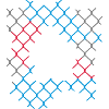 Hole in the chain-link fence