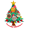 Cats Christmas tree T-shirt
