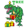 Christmas T-Rex