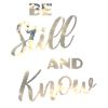 Be Still And Know