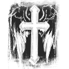 Angel wing cross