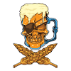 Beer Skull - Brewer Pirate - Brewery