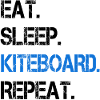 Kiteboard kite surfing