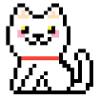 8-BIT WHITE CAT