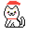 8-BIT CHRISTMAS CAT