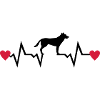 Heartbeat & Dog, German Shepherd