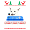 Laisse la neige pull de Noël laid de chat
