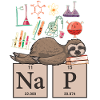 Funny Chemistry Sloth Art Gift