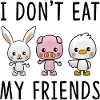 Adorable Farm Animal Cartoon Trio
