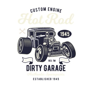 Retro Hotrod Rennenwagen