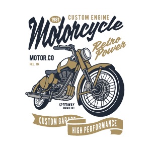 Retro Power Motorcycle Motorrad Motorcross Rennen