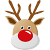 Rudolf rensdyr med den røde næse jul