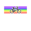 Fahrrad Regenbogen Frieden Geschenkidee