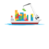 Cargos bloque les navires jouets